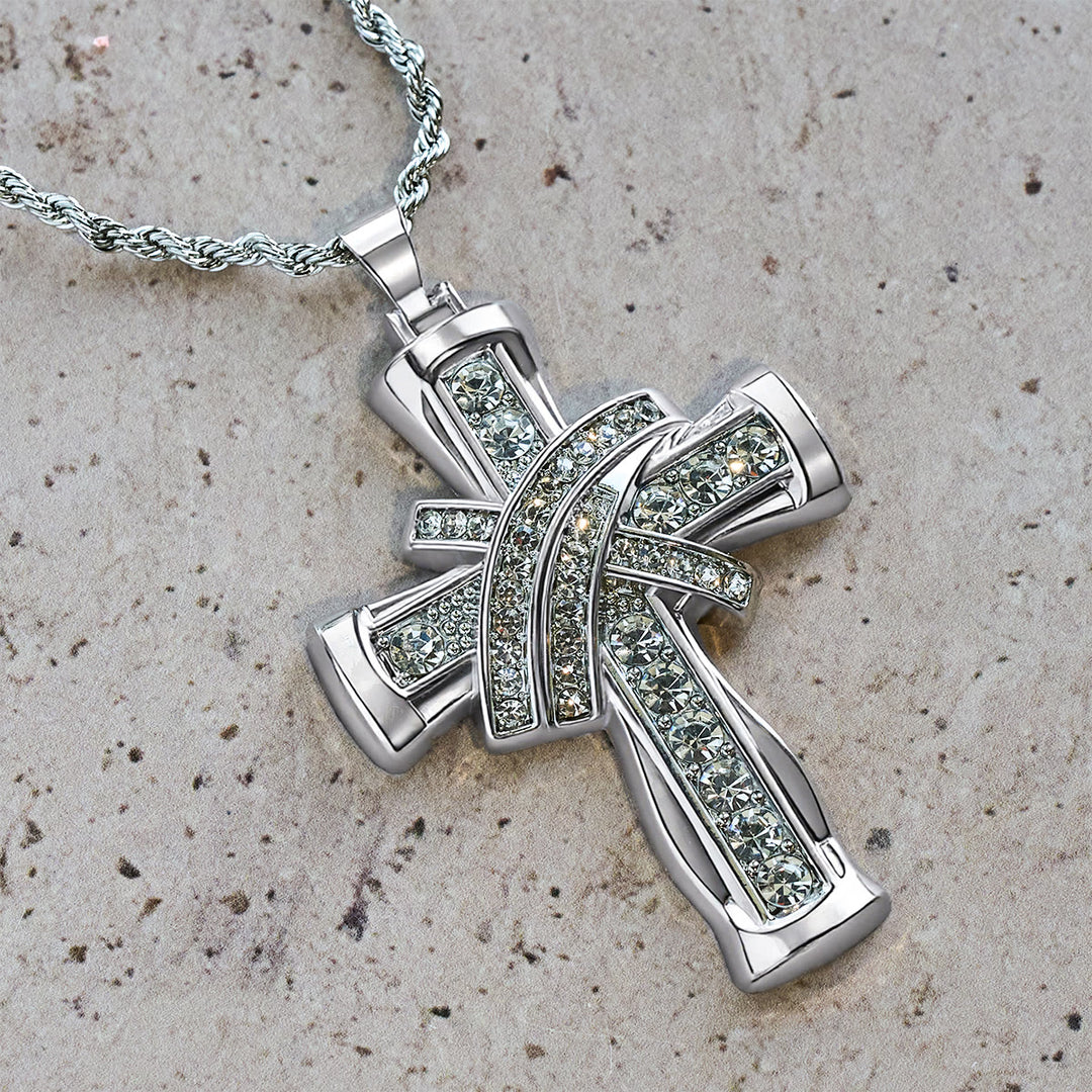 FREE Today: Two-color Grace & Glory Baroque Radiance Cross Necklace - image 13