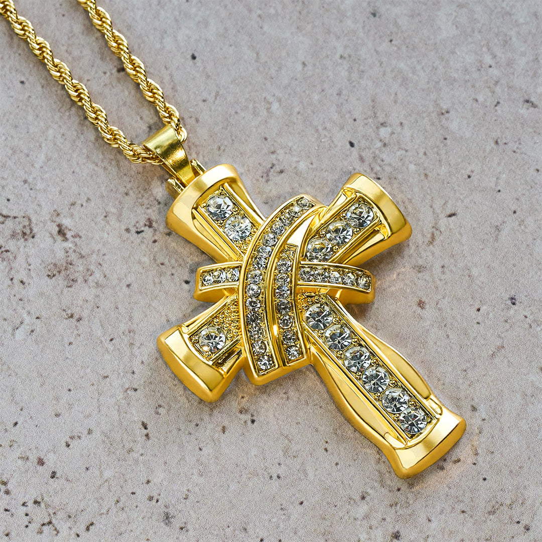 FREE Today: Two-color Grace & Glory Baroque Radiance Cross Necklace - image 6