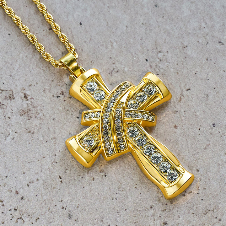 FREE Today: Two-color Grace & Glory Baroque Radiance Cross Necklace - image 6
