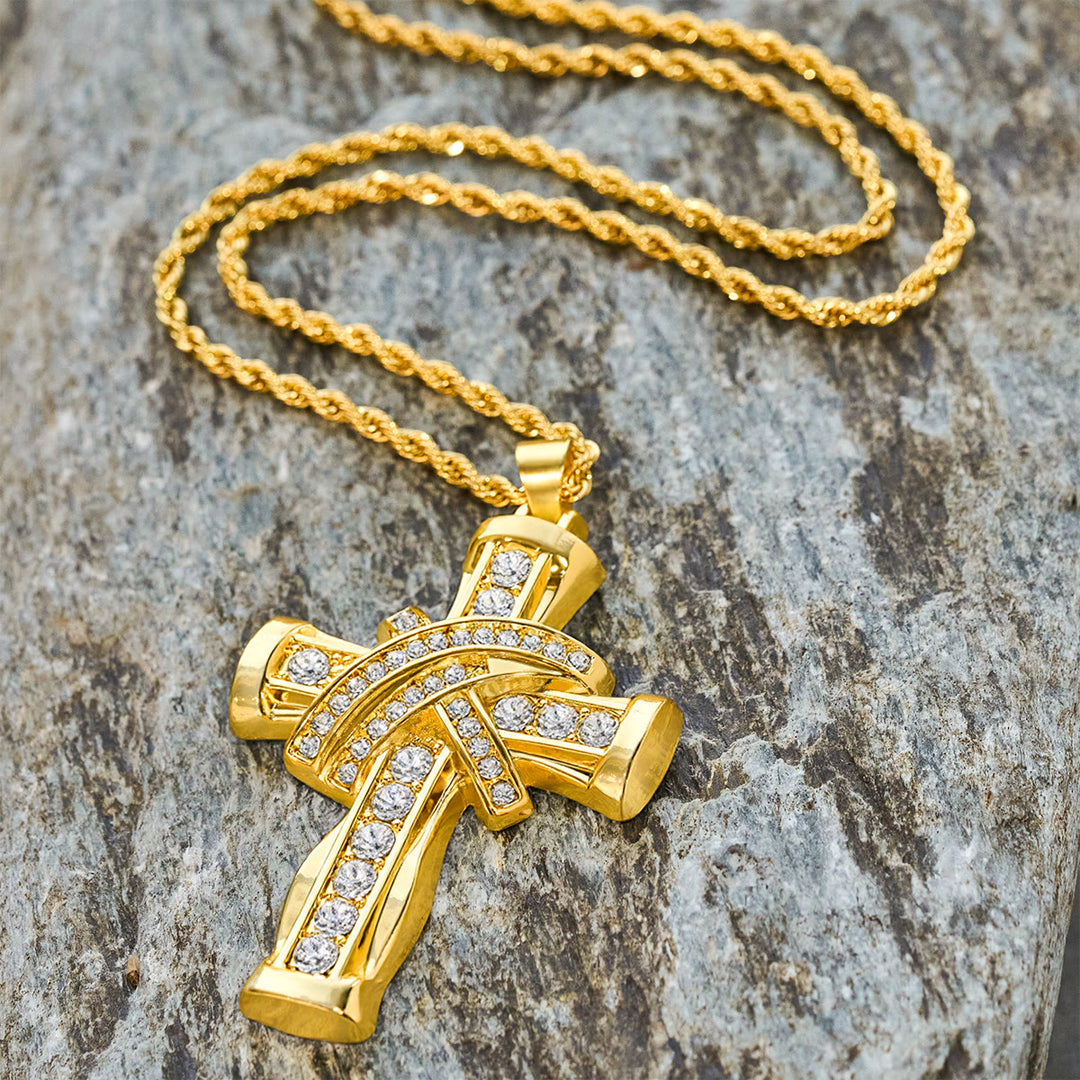 FREE Today: Two-color Grace & Glory Baroque Radiance Cross Necklace - image 7