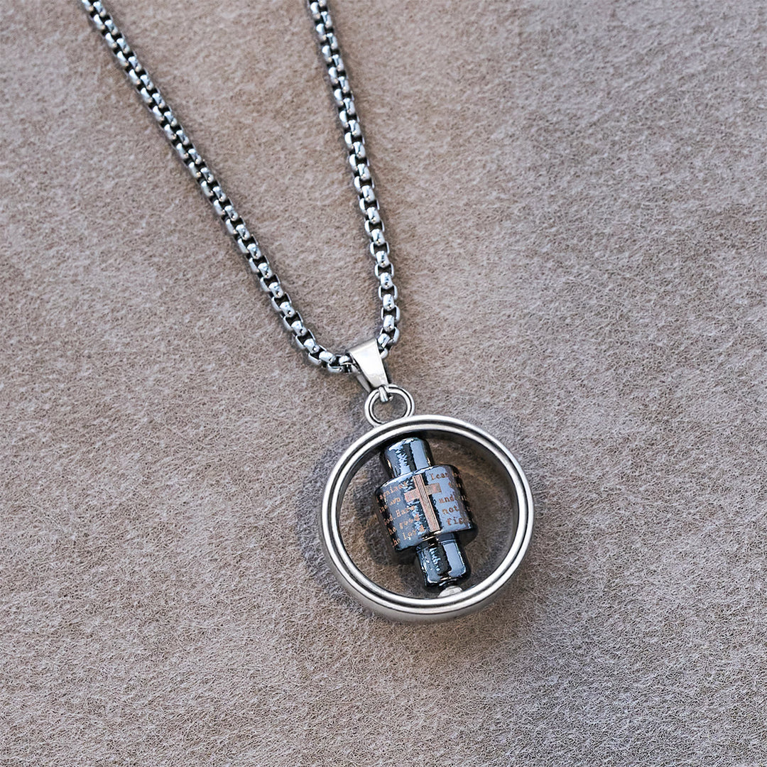 FREE Today: Rotating Cross Scripture Necklace: Constant Faith Companion for Wearers - image 3