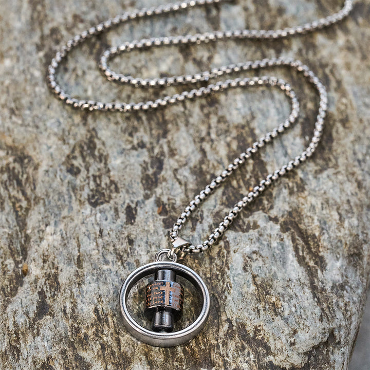 Christianartworkshop Rotating Cross Scripture Necklace: Constant Faith Companion for Wearers - image 4