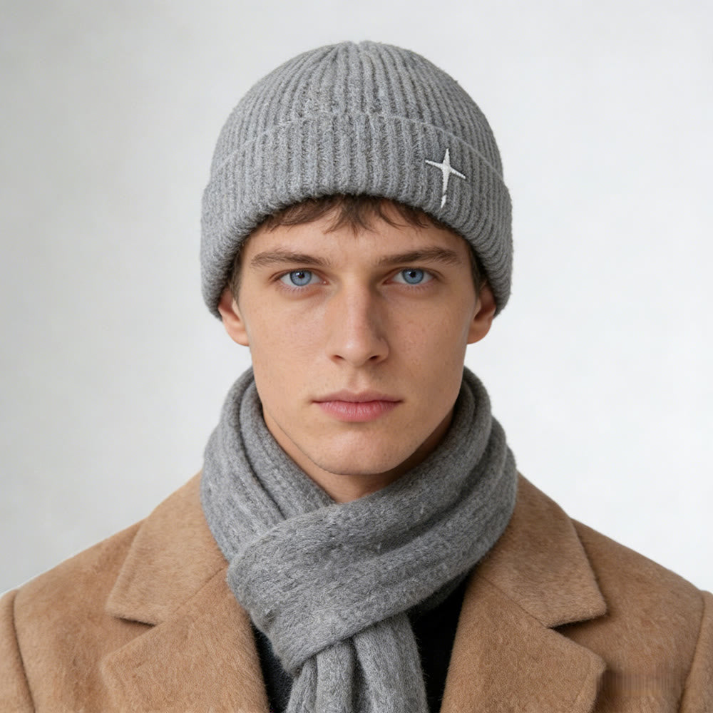 Christianartworkshop Subtle Cross Embroidered Beanie: His Grace in Cold Days - image 9