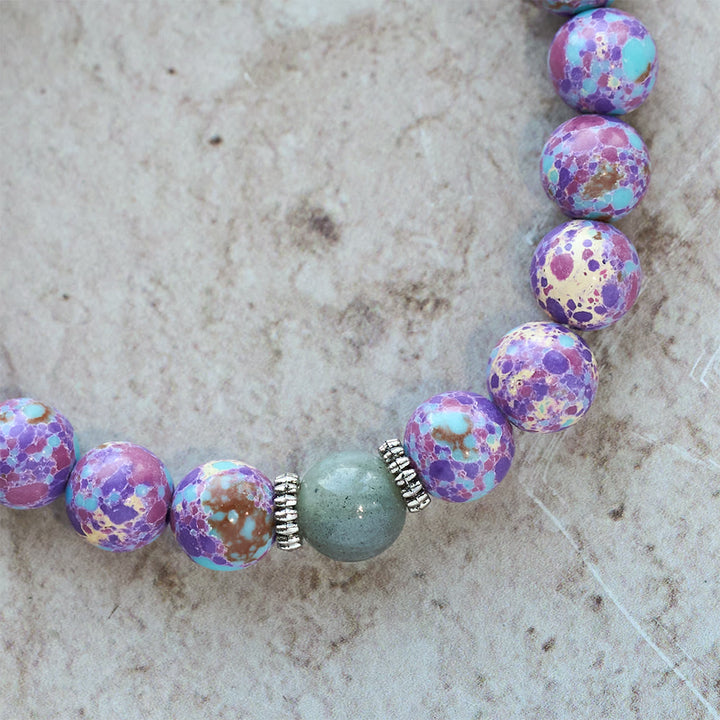 Christianartworkshop Marbled Purple Agate Bracelet: Distinctive Faith in Earthy Texture - image 6