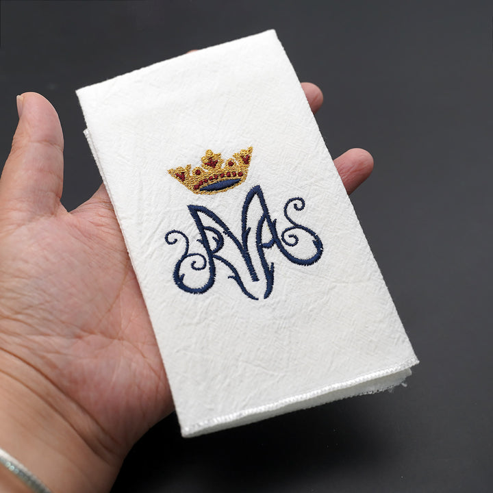 Christianartworkshop Sacred Embroidered Handkerchief: Faith in Every Stitch - image 3