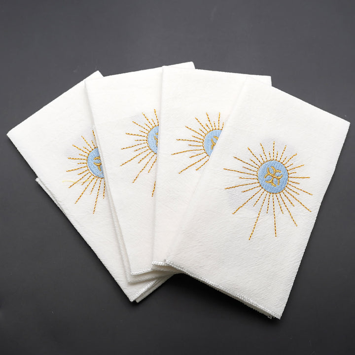Christianartworkshop Sacred Embroidered Handkerchief: Faith in Every Stitch - G - 4 Pieces - image 30