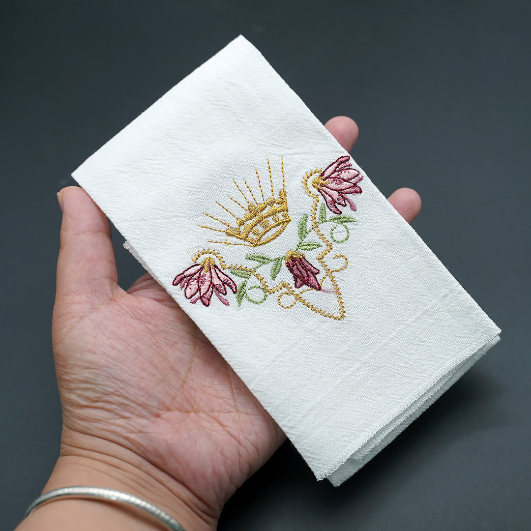 Christianartworkshop Sacred Embroidered Handkerchief: Faith in Every Stitch - image 8