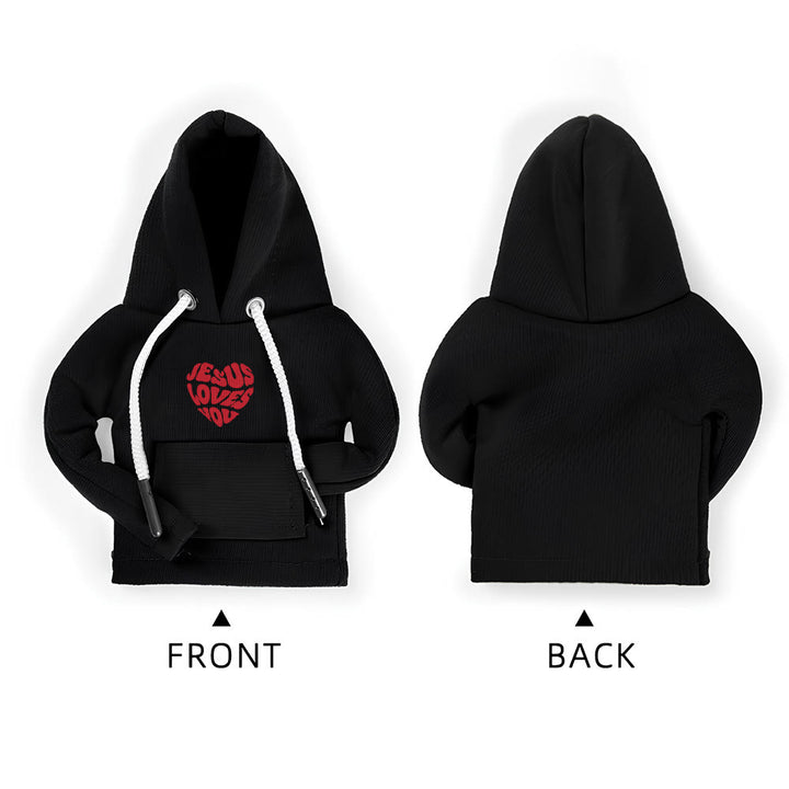 Christianartworkshop Jesus Loves You Hoodie Car Shift Cover: Message of Love on the Road - image 5