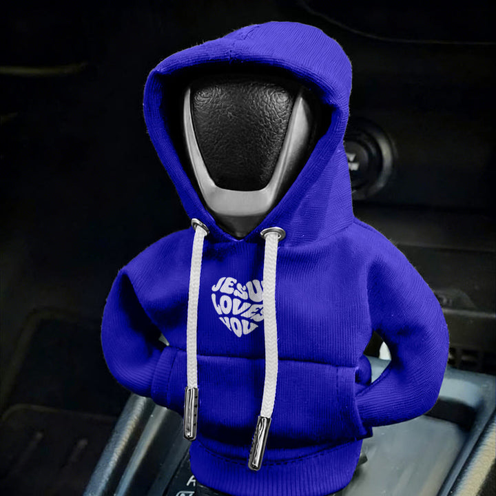 Christianartworkshop Jesus Loves You Hoodie Car Shift Cover: Message of Love on the Road - image 7