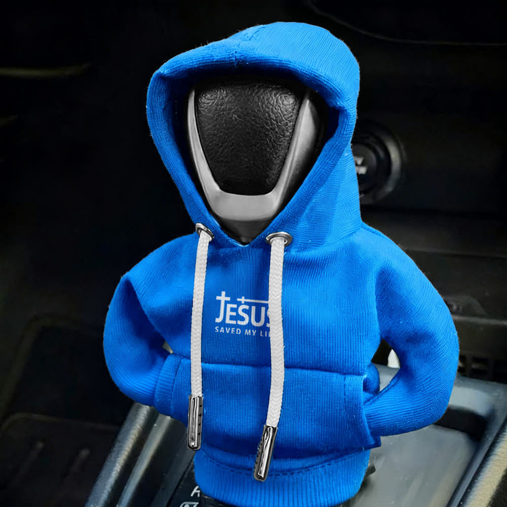 Christianartworkshop Jesus Saved My Life Hoodie Car Shift Cover: A Bold Statement of Faith - image 9