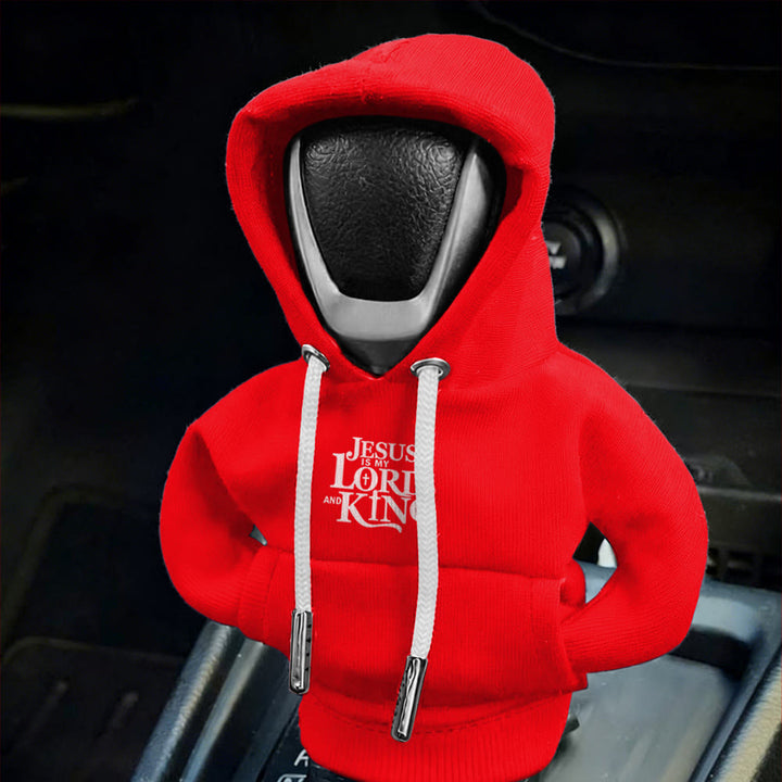 Christianartworkshop Jesus Lord and King Hoodie Car Shift Cover: A Royal Declaration - image 7
