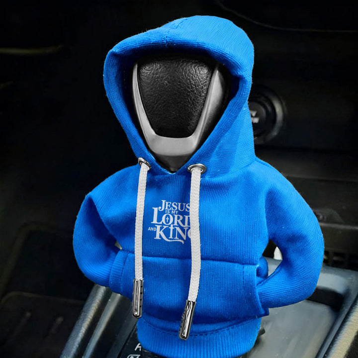 Christianartworkshop Jesus Lord and King Hoodie Car Shift Cover: A Royal Declaration - image 9