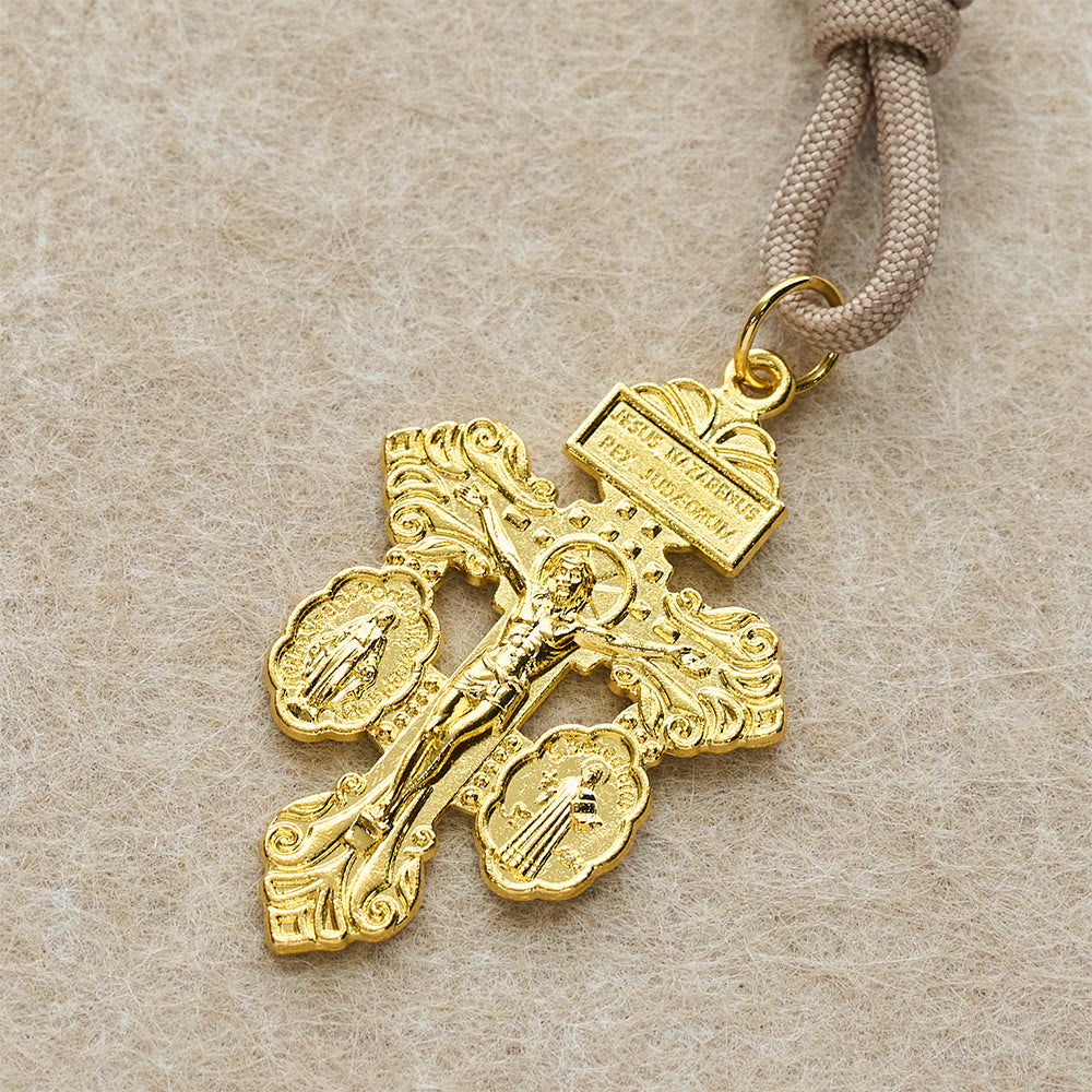 Christianartworkshop Our Lady Blessing Pocket Rosary with Crucifix: Tender Devotion for Daily Carry - image 7