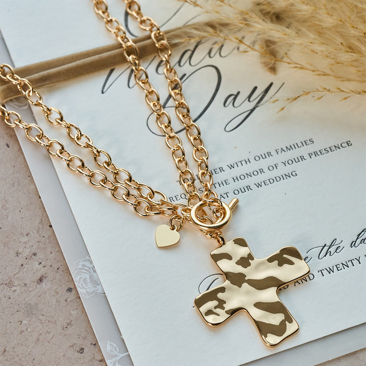 FREE Today: Hammered Cross Series Necklace: Contemporary Faith & Stylish Devotion - image 1
