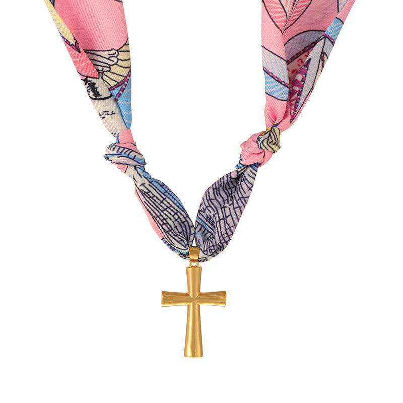 Christianartworkshop Fabric Strand Cross & Crucifix Necklace Series: Graceful Devotion for Daily Wear - A - image 3