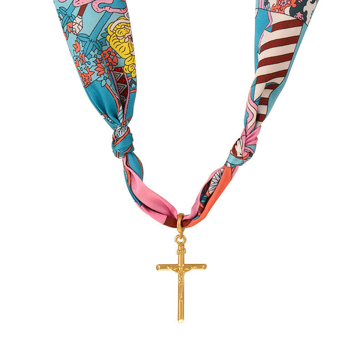 Christianartworkshop Fabric Strand Cross & Crucifix Necklace Series: Graceful Devotion for Daily Wear - D - image 6
