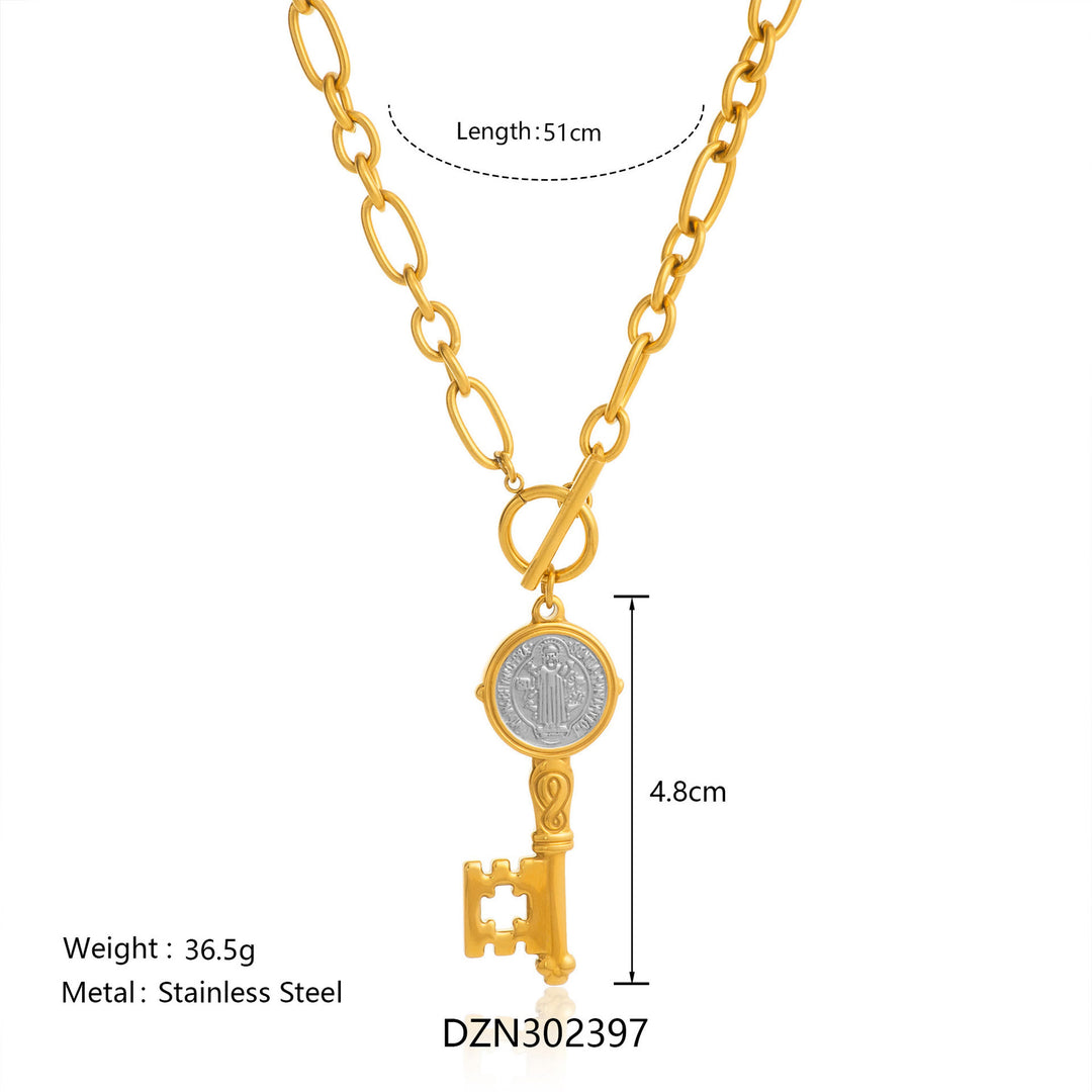 Christianartworkshop Two-Style St. Benedict Medal Necklace: Steadfast Devotion for Daily Wear - image 5