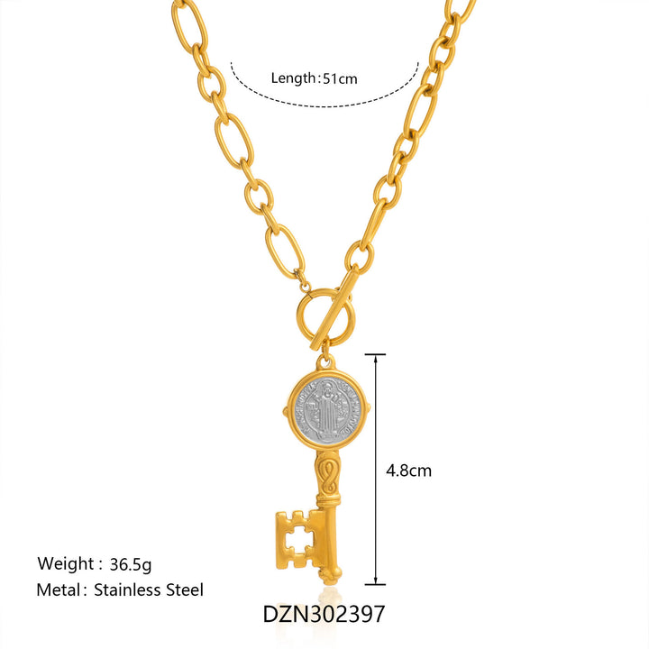 Christianartworkshop Two-Style St. Benedict Medal Necklace: Steadfast Devotion for Daily Wear - image 5