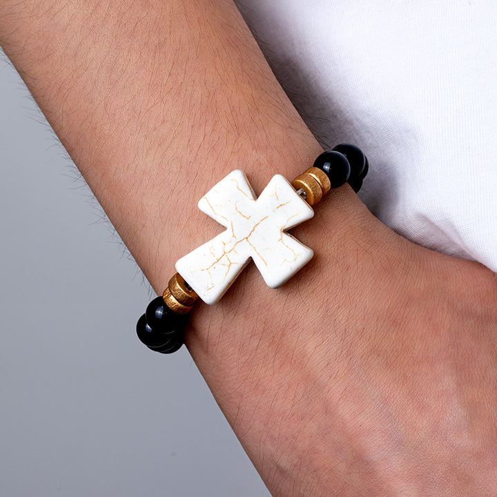 Christianartworkshop Multi-Style Textured Acrylic Cross Bracelet: Bold Devotion for Daily Wear - image 8