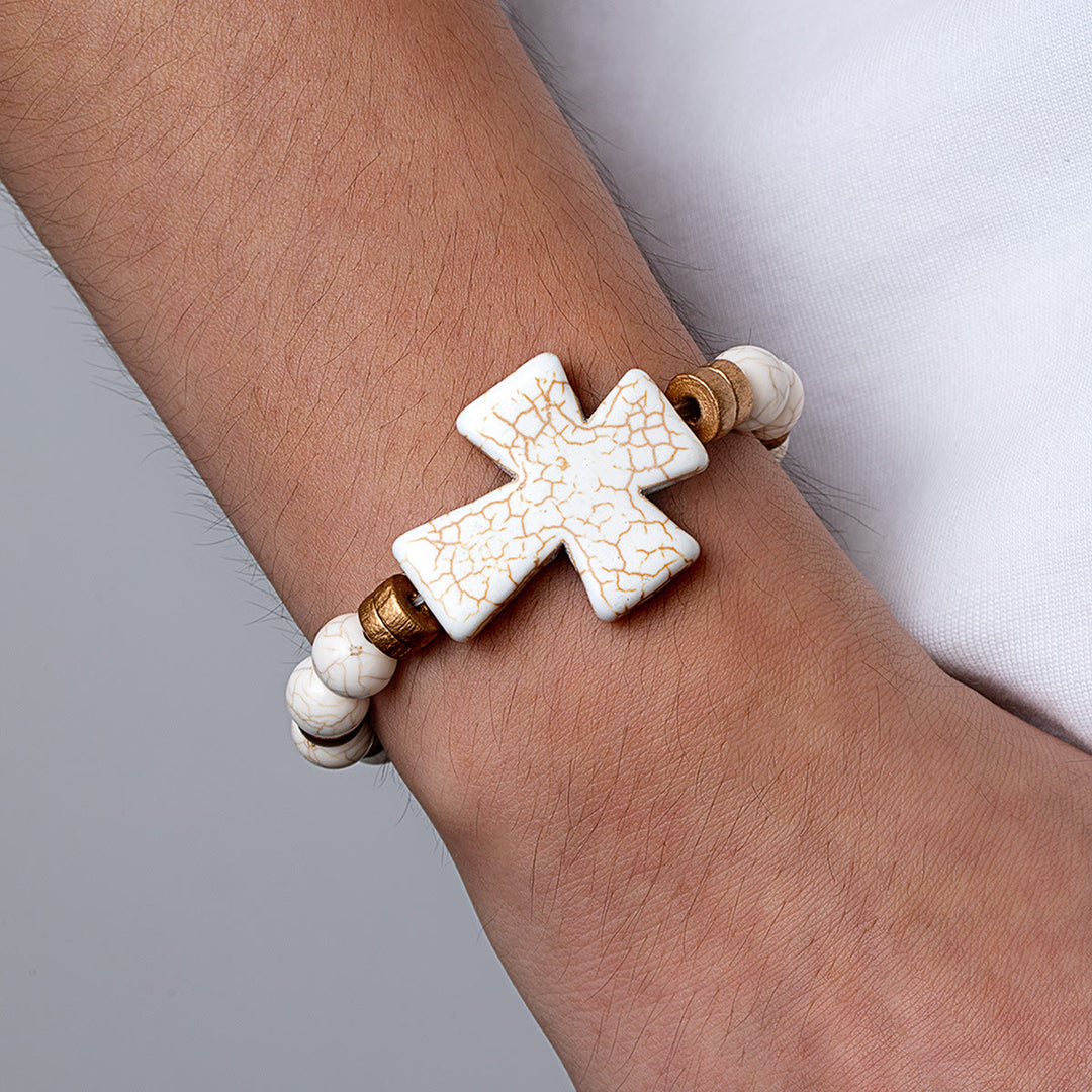 Christianartworkshop Multi-Style Textured Acrylic Cross Bracelet: Bold Devotion for Daily Wear - image 4