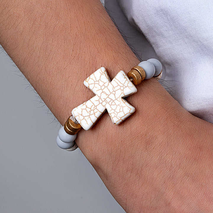 Christianartworkshop Multi-Style Textured Acrylic Cross Bracelet: Bold Devotion for Daily Wear - image 6