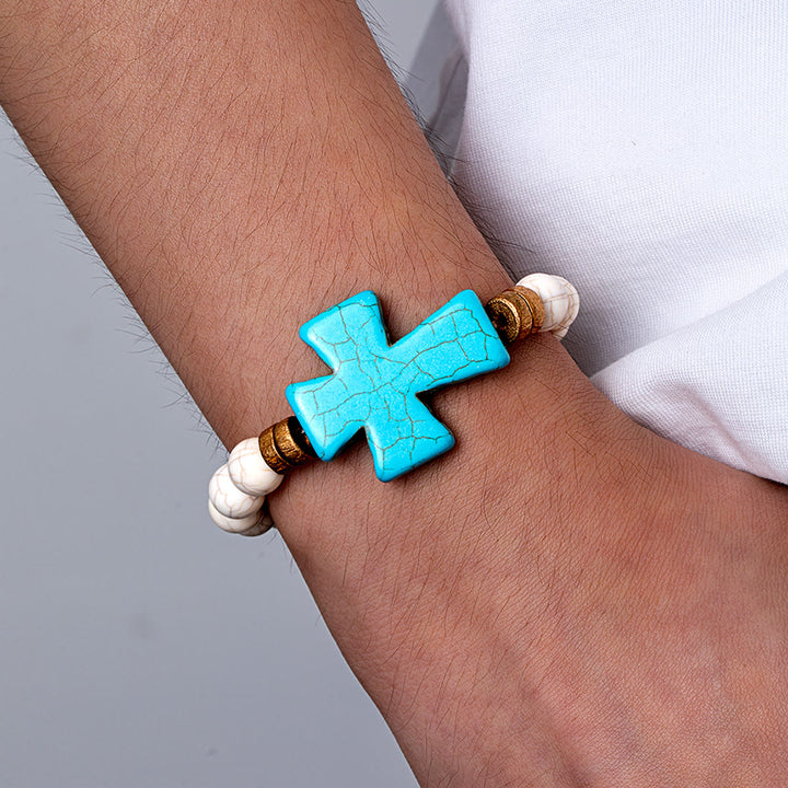 Christianartworkshop Multi-Style Textured Acrylic Cross Bracelet: Bold Devotion for Daily Wear - image 2