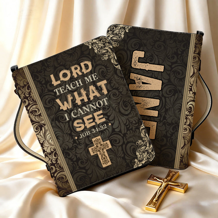 Christianartworkshop Job 34:32 Scripture Bible Cover: Quiet Reminder of Faith & Wisdom - 2XL - Regular (No Custom) - image 0