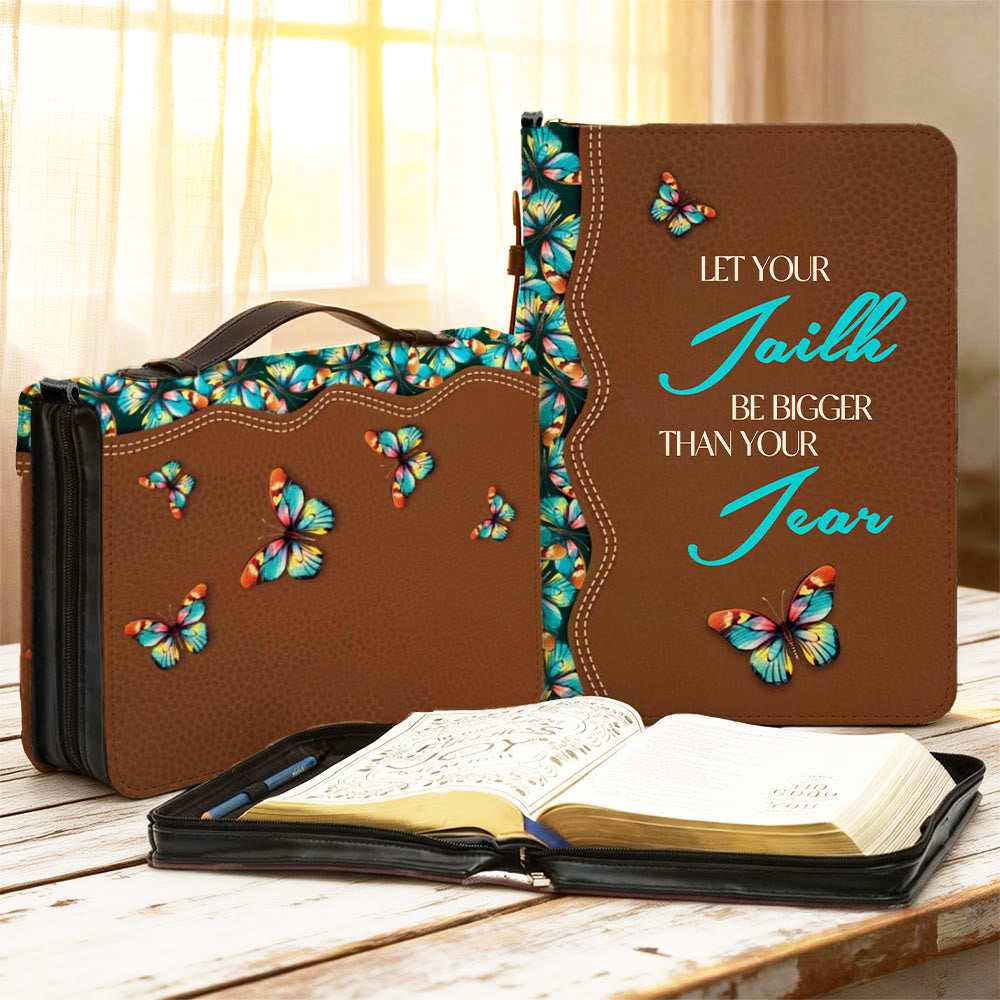 Christianartworkshop Butterfly & Faith Bible Cover: Quiet Reminder of Hope & Resilience - 2XL - Regular (No Custom) - image 0