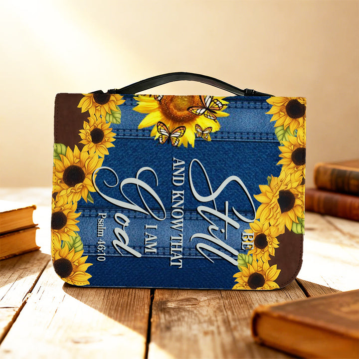 Christianartworkshop Psalm 46:10 Sunflower Bible Cover: Quiet Reminder of Trust & Faithfulness - image 4