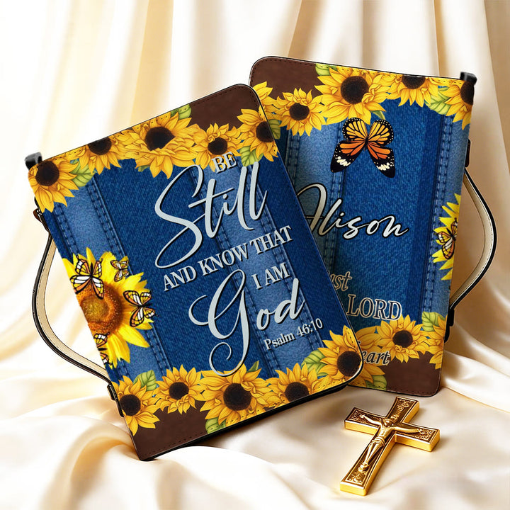 Christianartworkshop Psalm 46:10 Sunflower Bible Cover: Quiet Reminder of Trust & Faithfulness - image 7