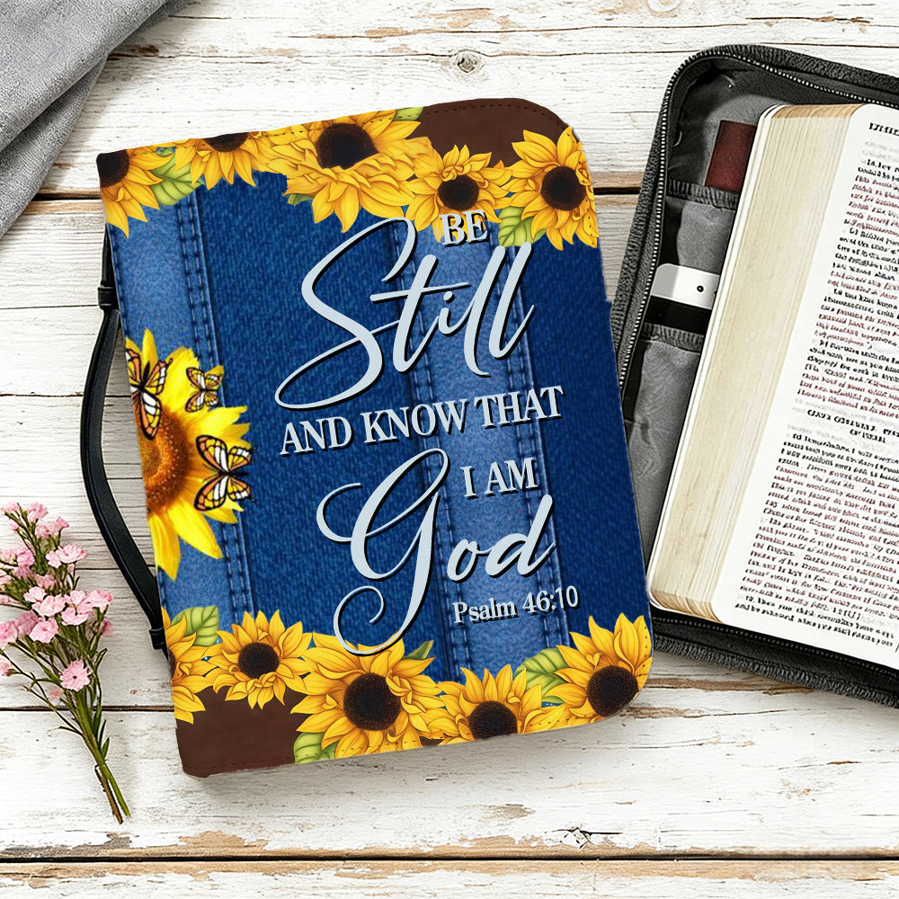 Christianartworkshop Psalm 46:10 Sunflower Bible Cover: Quiet Reminder of Trust & Faithfulness - image 8