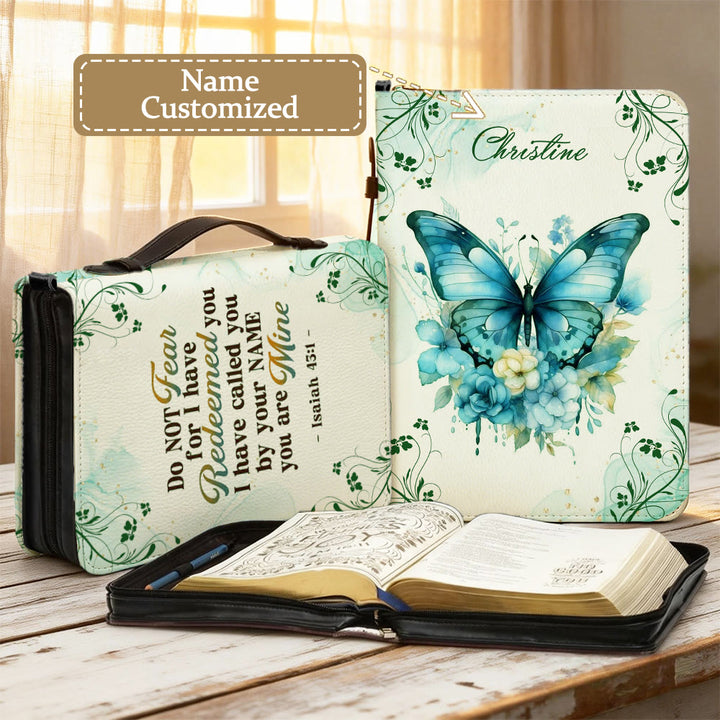 Christianartworkshop Personalized Butterfly Bible Cover: Gentle Transformation for His Word - 2XL - Name Customized - image 11
