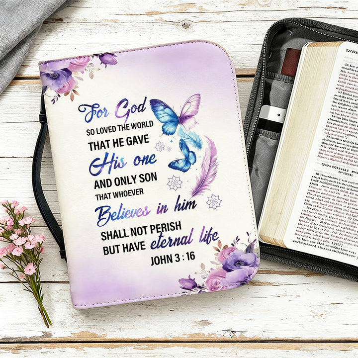 Christianartworkshop John 3:16 Cross Bible Cover: Tender Love for His Word - image 8