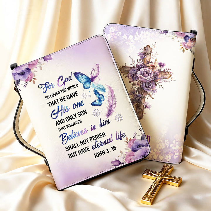 Christianartworkshop John 3:16 Cross Bible Cover: Tender Love for His Word - image 7