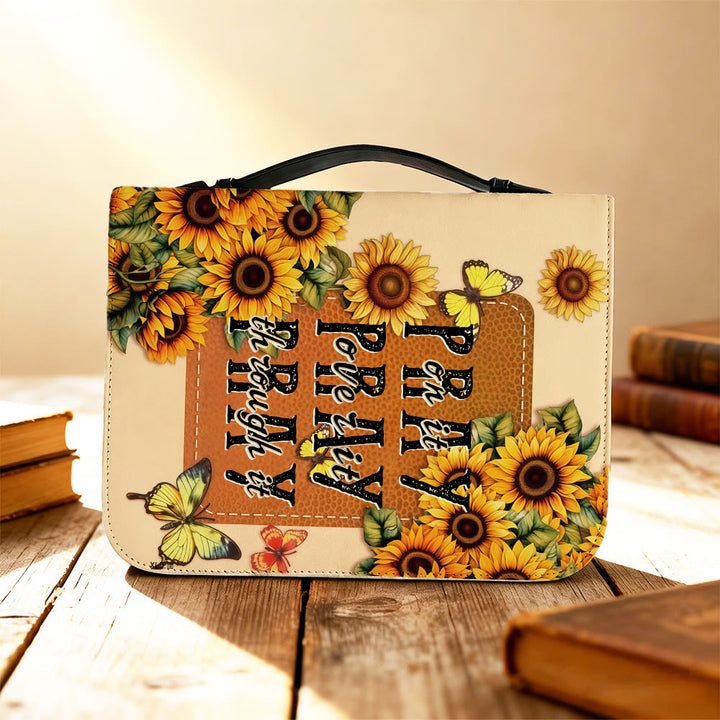 Christianartworkshop Pray Through It Sunflower Bible Cover: Persistent Faith for His Word - image 6
