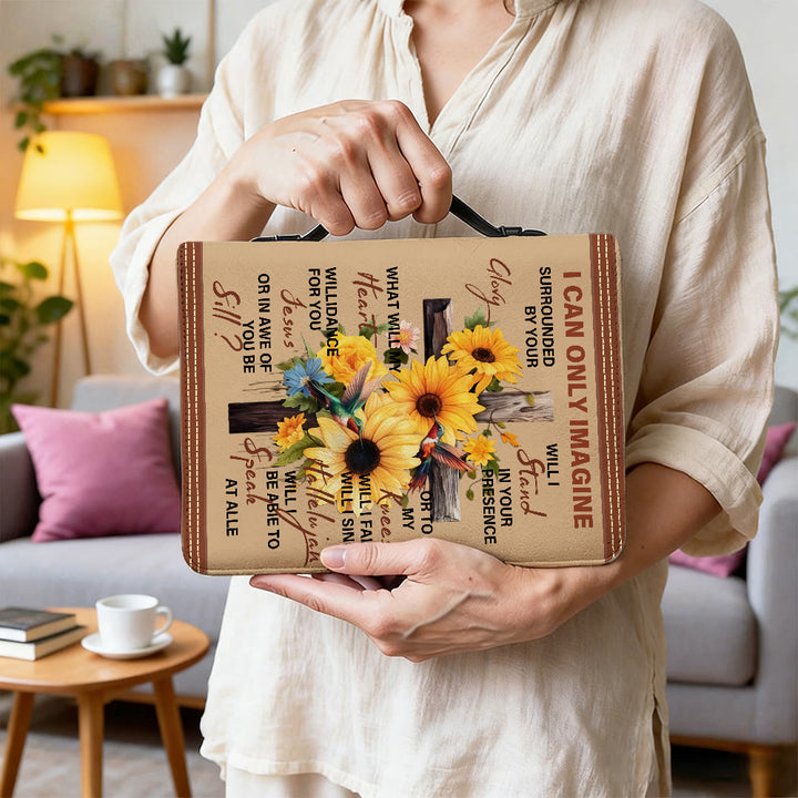 Christianartworkshop I Can Only Imagine Sunflower Bible Cover: Awe for His Glory - image 2