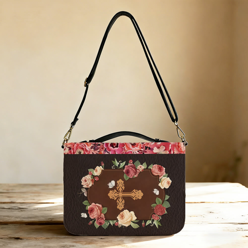 Christianartworkshop I Am a Child of God Cross Bible Cover: Tender Identity for His Word - image 3