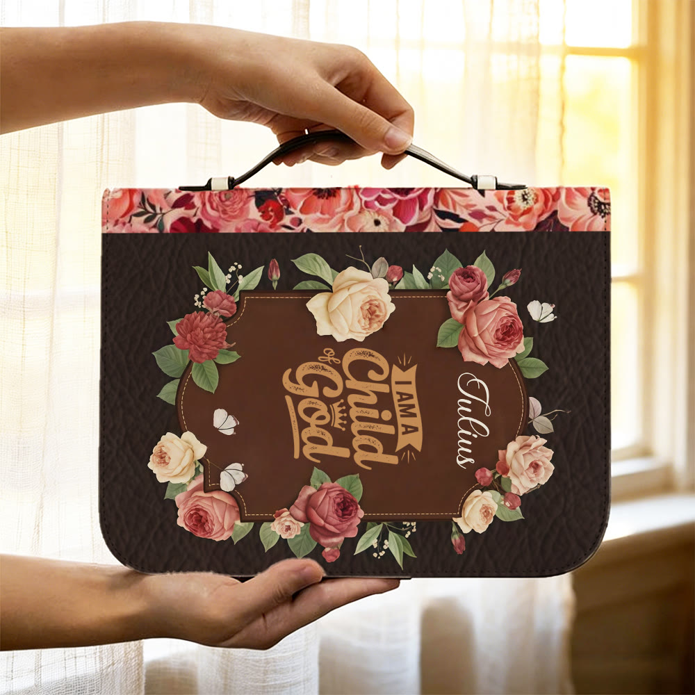 Christianartworkshop I Am a Child of God Cross Bible Cover: Tender Identity for His Word - image 2