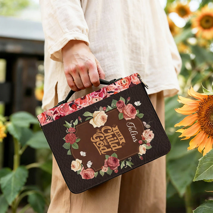 Christianartworkshop I Am a Child of God Cross Bible Cover: Tender Identity for His Word - image 1