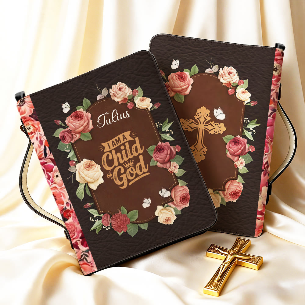 Christianartworkshop I Am a Child of God Cross Bible Cover: Tender Identity for His Word - image 6