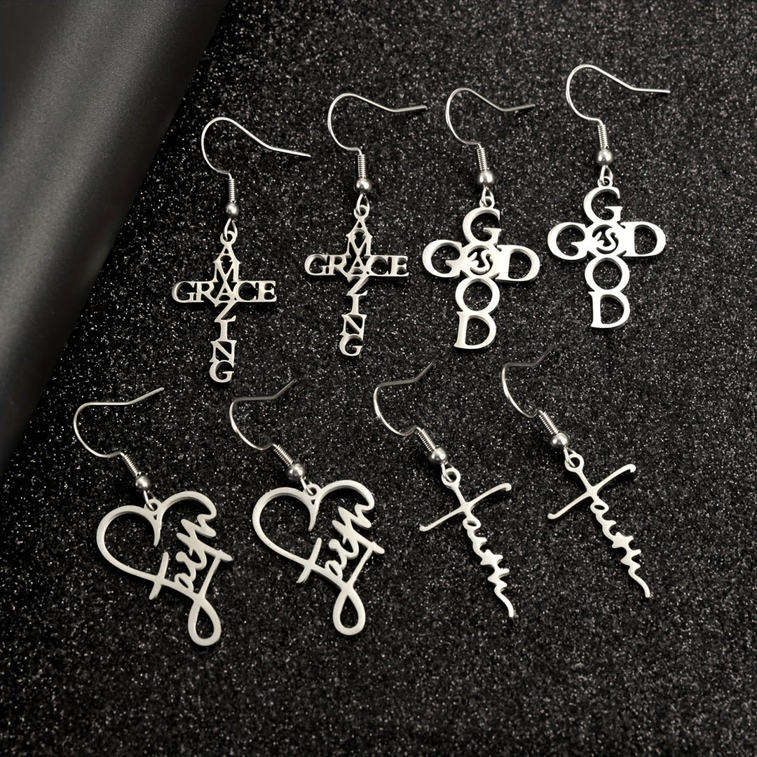 Christianartworkshop Cross & Grace Faith Earring: Delicate Belief for Daily Wear - image 1