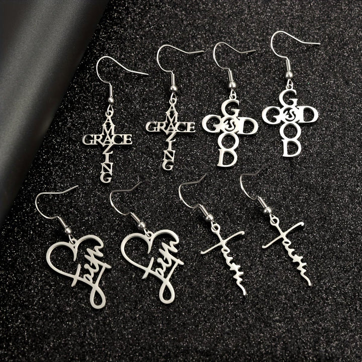 Christianartworkshop Cross & Grace Faith Earring: Delicate Belief for Daily Wear - image 1