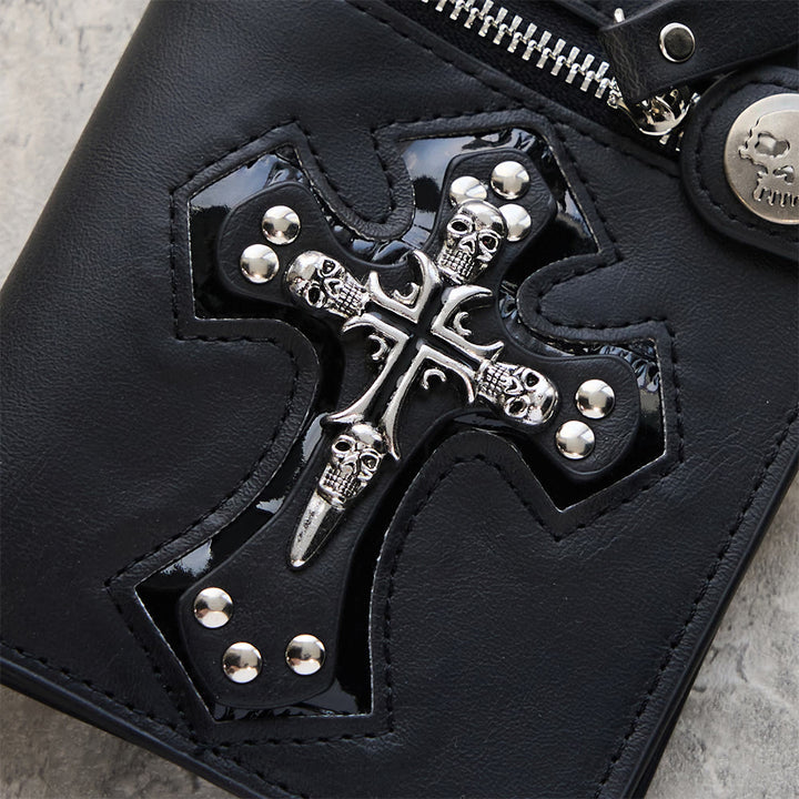 Christianartworkshop Chain/Non-Chain Cross & Skull Faith Wallet: Quiet Reminder of Conviction - image 6