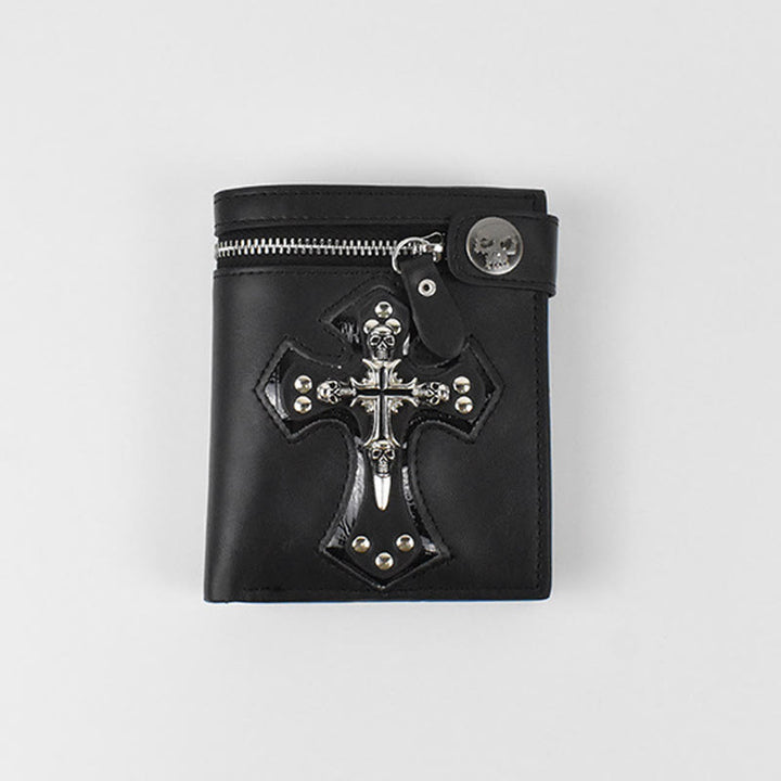 Christianartworkshop Chain/Non-Chain Cross & Skull Faith Wallet: Quiet Reminder of Conviction - Without Chain - image 4