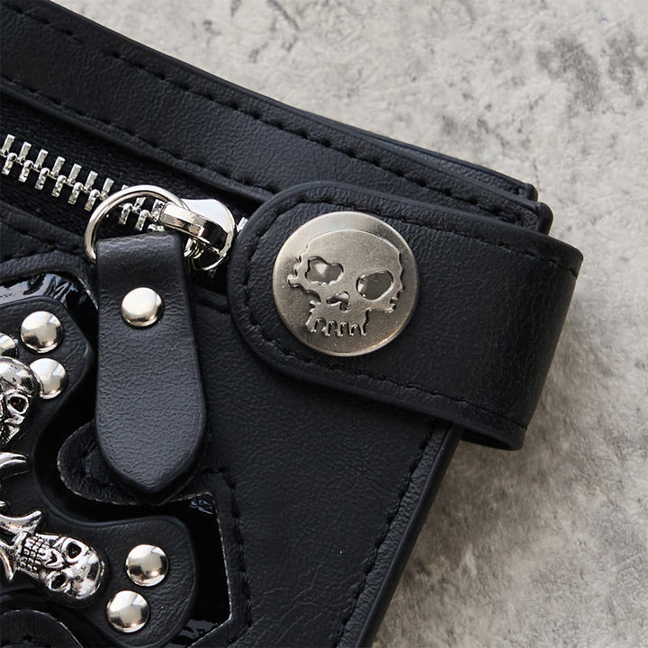 Christianartworkshop Long/Short Style Cross & Skull Faith Wallet: Quiet Reminder of Conviction - image 11