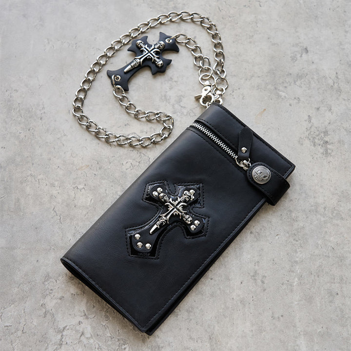 Christianartworkshop Long/Short Style Cross & Skull Faith Wallet: Quiet Reminder of Conviction - image 2