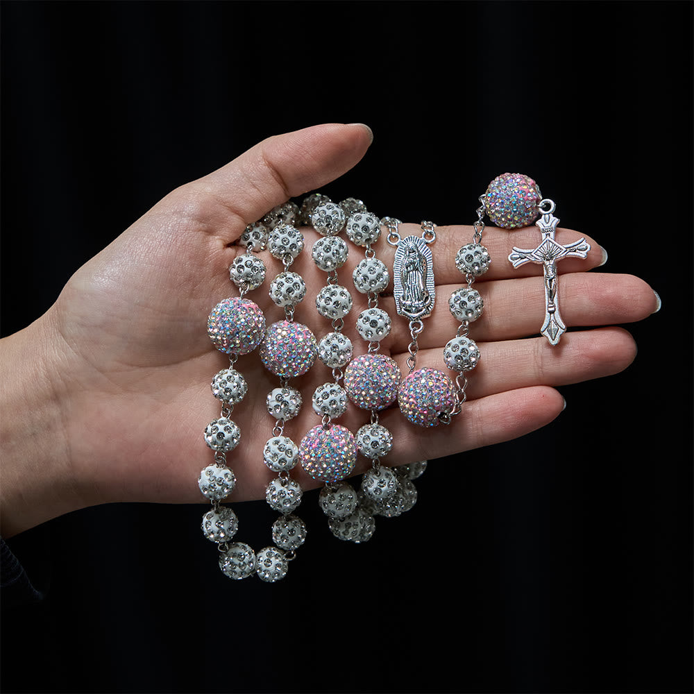 FREE Today: Sparkling Bead Rosary with Our Lady & Crucifix: Quiet Reminder of Grace & Devotion - image 1