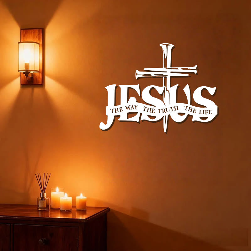 Christianartworkshop Faithful Jesus & Cross Design Metal Wall Decor Home Decoration - image 25