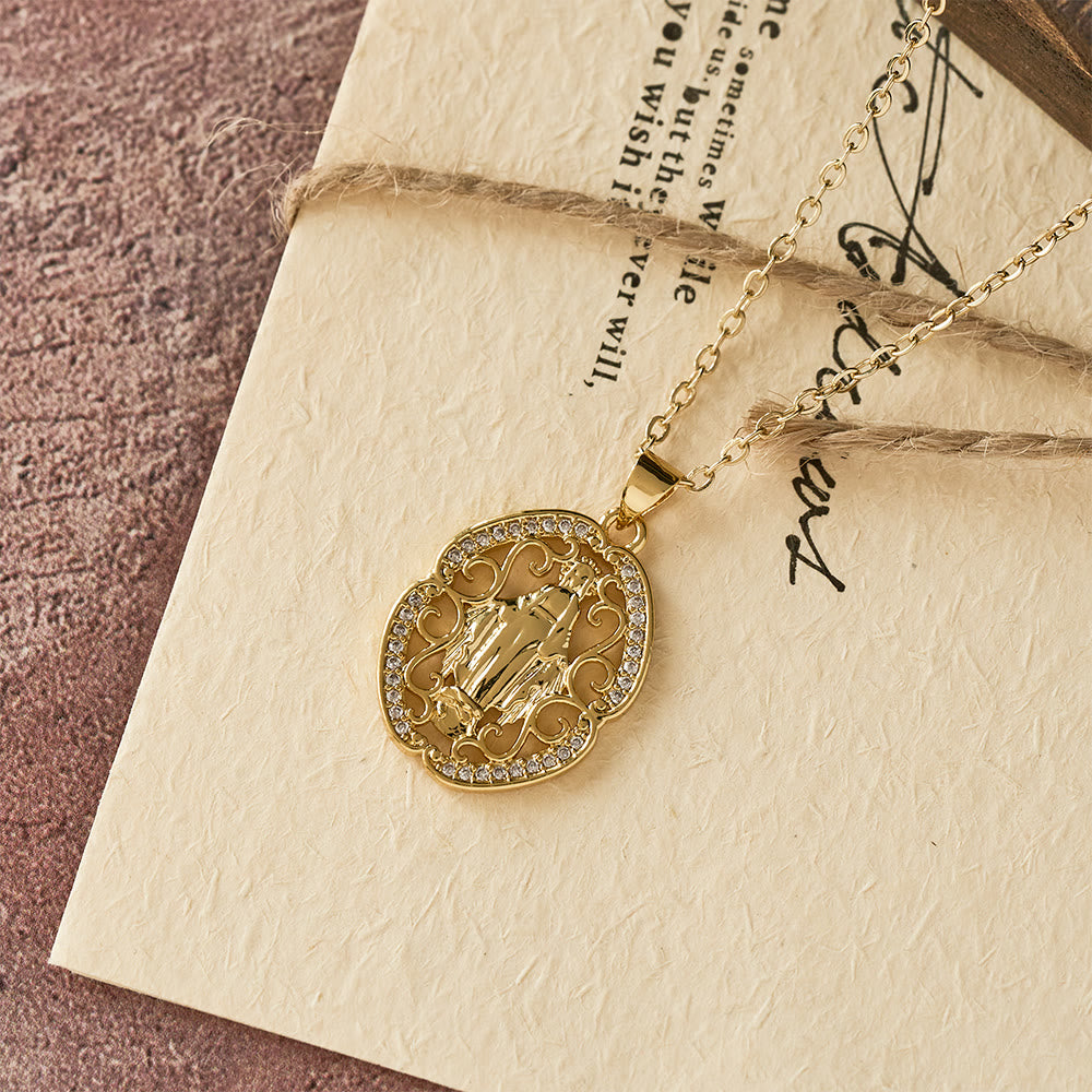 Christianartworkshop Our Lady Three-Design Necklace: Steady Companion for Quiet Routines - image 9