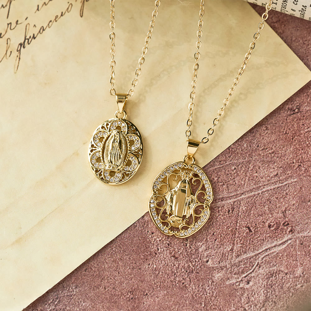 Christianartworkshop Our Lady Three-Design Necklace: Steady Companion for Quiet Routines - image 3